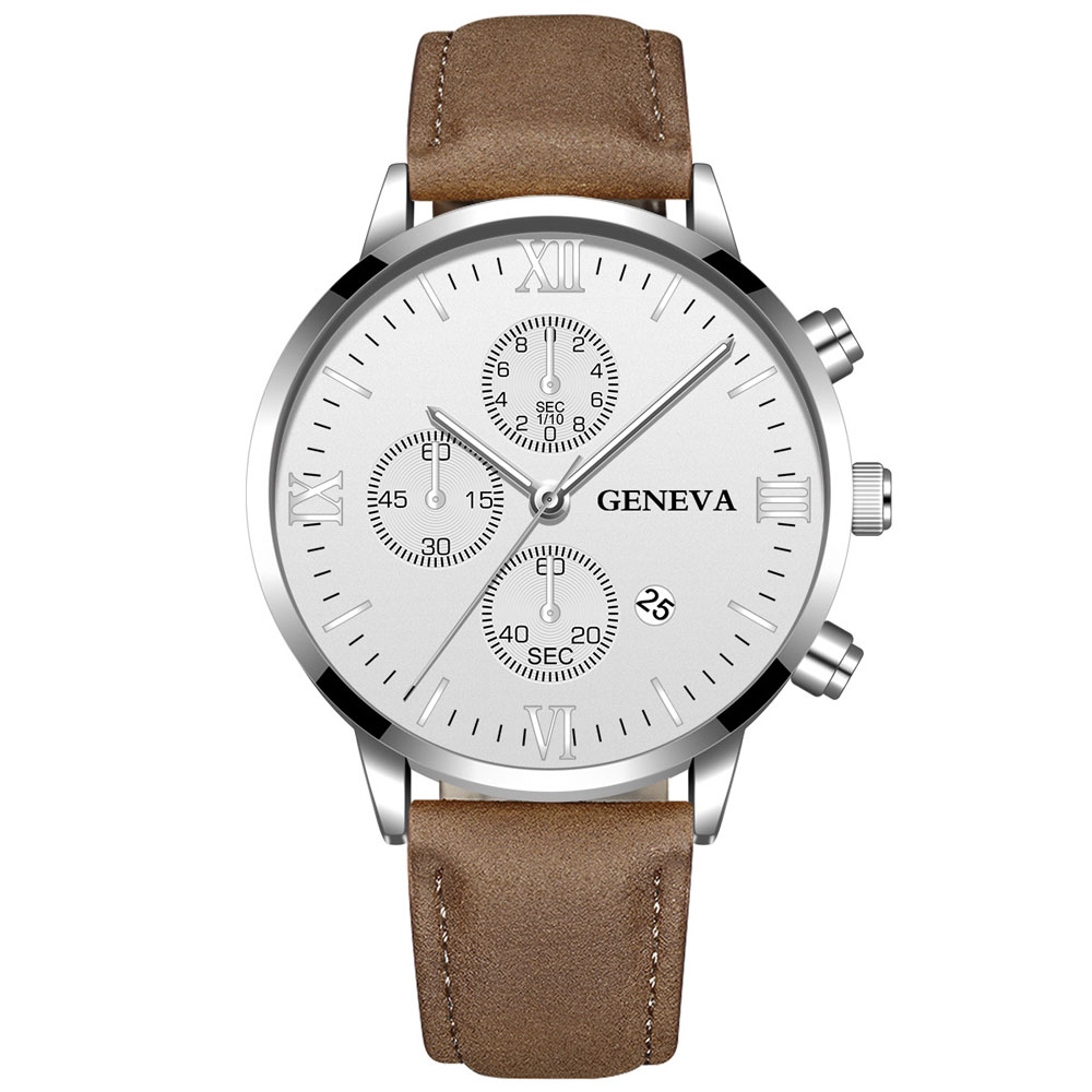 Streetwear Brand Luxury - Geneva Fashion Men Date Alloy Case