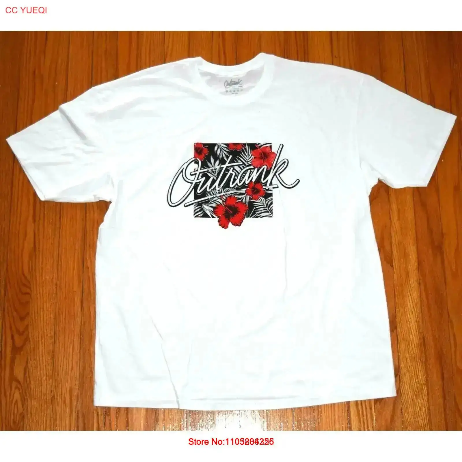 Streetwear Brand With White Flowers - OutRank Brand Miami Streetwear Men's 2XL
