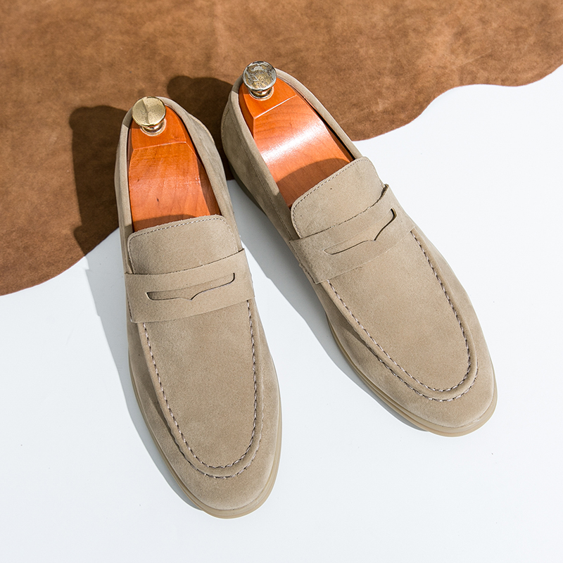 Streetwear Brand Luxury - Spring New Classic Suede Loafers Men