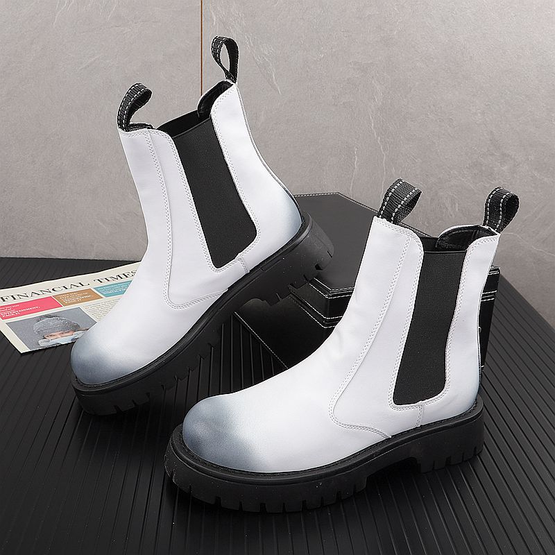 Streetwear Brand Luxury - Men Luxury Fashion Genuine Leather Boots