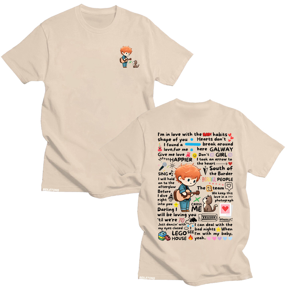 Ed Sheeran Graffiti Pattern Ts - Streetwear Brand Y2K review and price