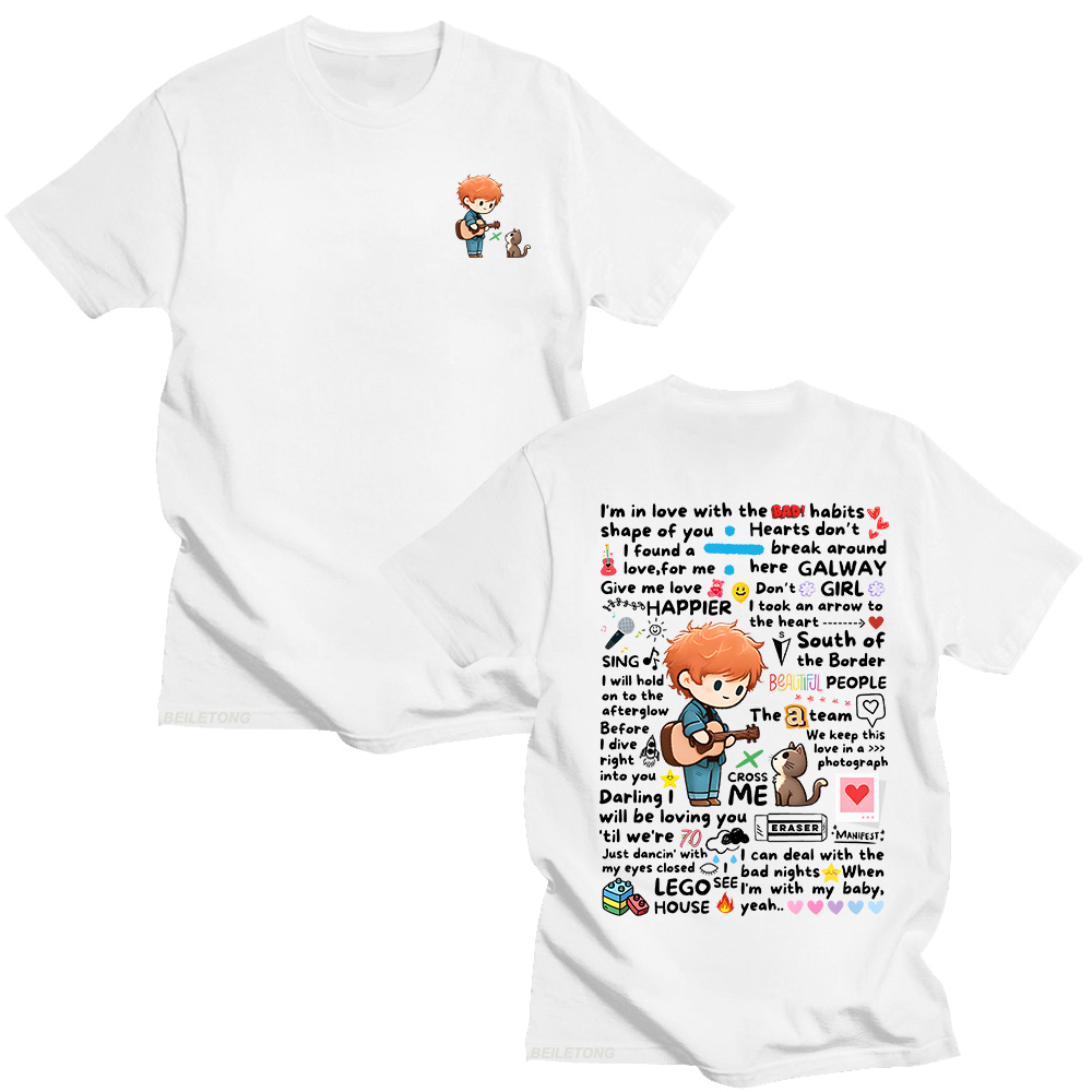 Ed Sheeran Graffiti Pattern Ts - Streetwear Brand Y2K review and price