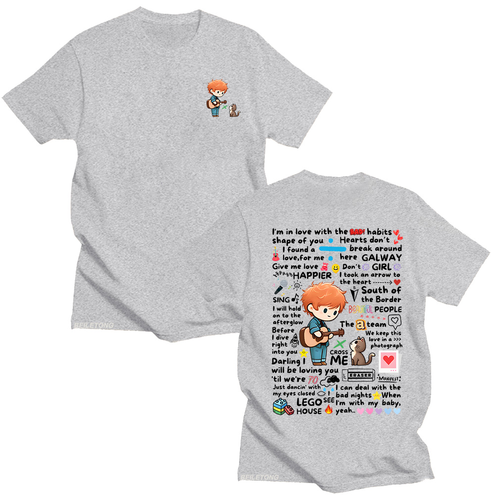 Ed Sheeran Graffiti Pattern Ts - Streetwear Brand Y2K review and price