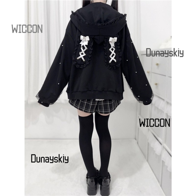 Jirai Kei Japanese Bunny Hoodi - Streetwear Brand Y2K review and price