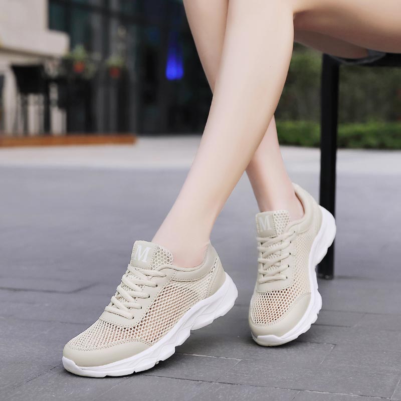 Summer Breathable Sneakers Wom - Streetwear Brand With White Flowers review and price