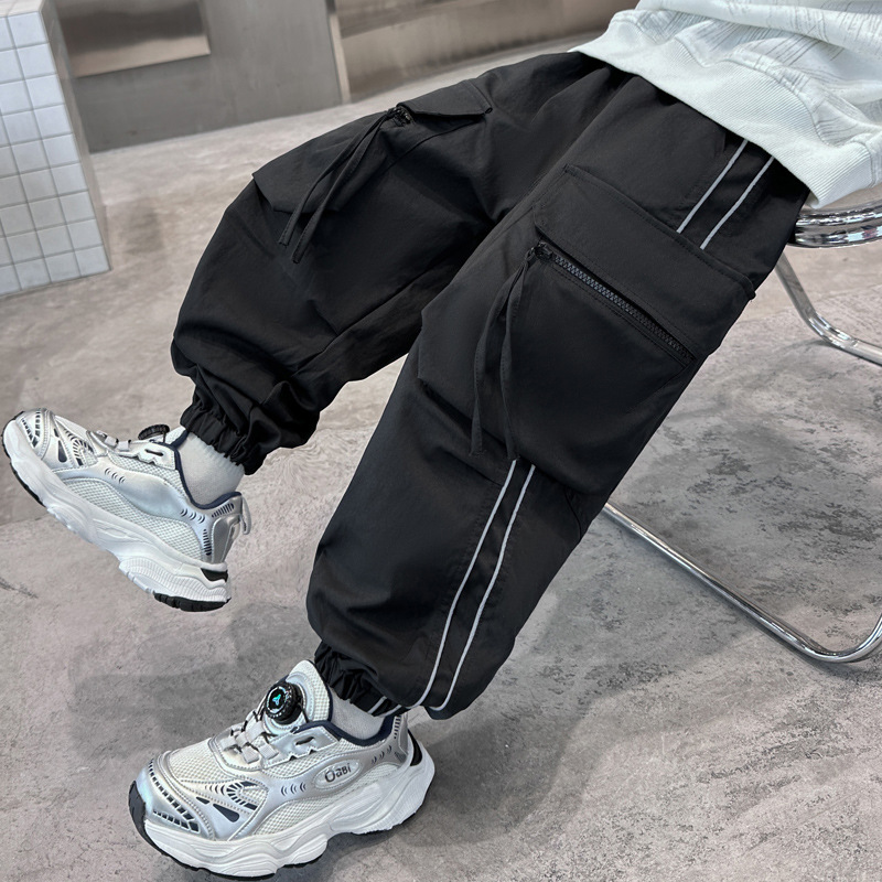Boys Cargo Pants Large Pocket  - Streetwear Outdoor Brand review and price