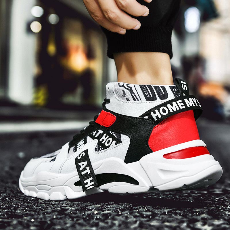 Large Size High Top Chunky Man - Streetwear Brand With White Flowers review and price