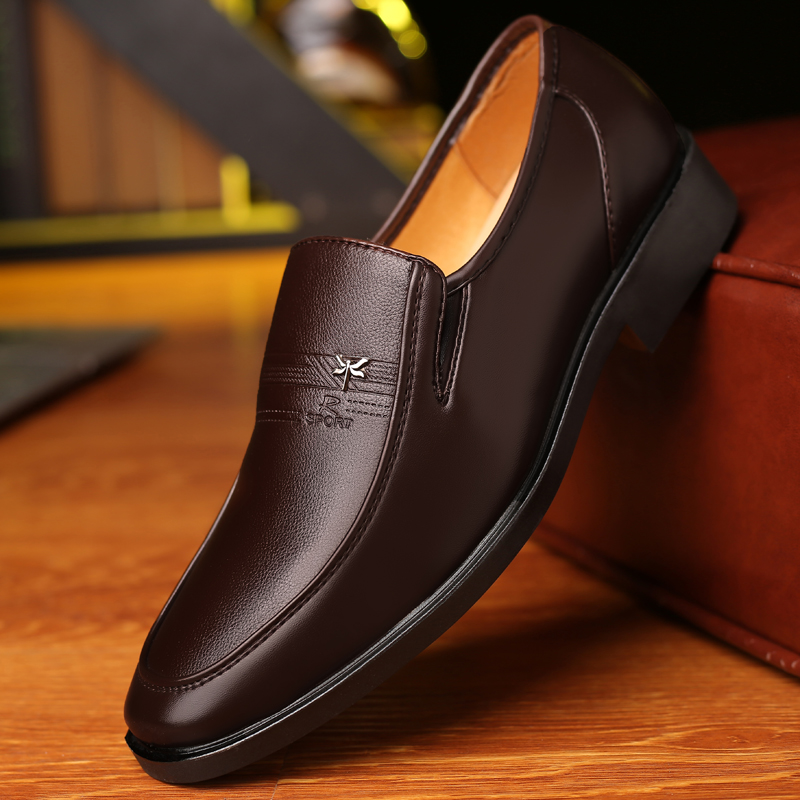 Leather Shoes Men's Business S - Streetwear Brand Luxury review and price