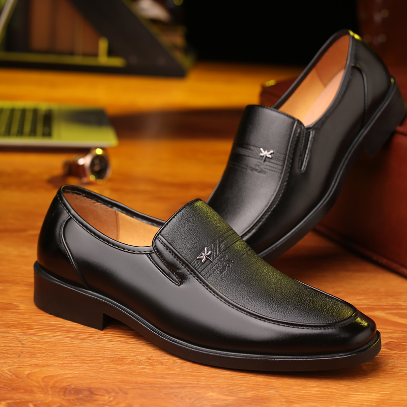 Leather Shoes Men's Business S - Streetwear Brand Luxury review and price