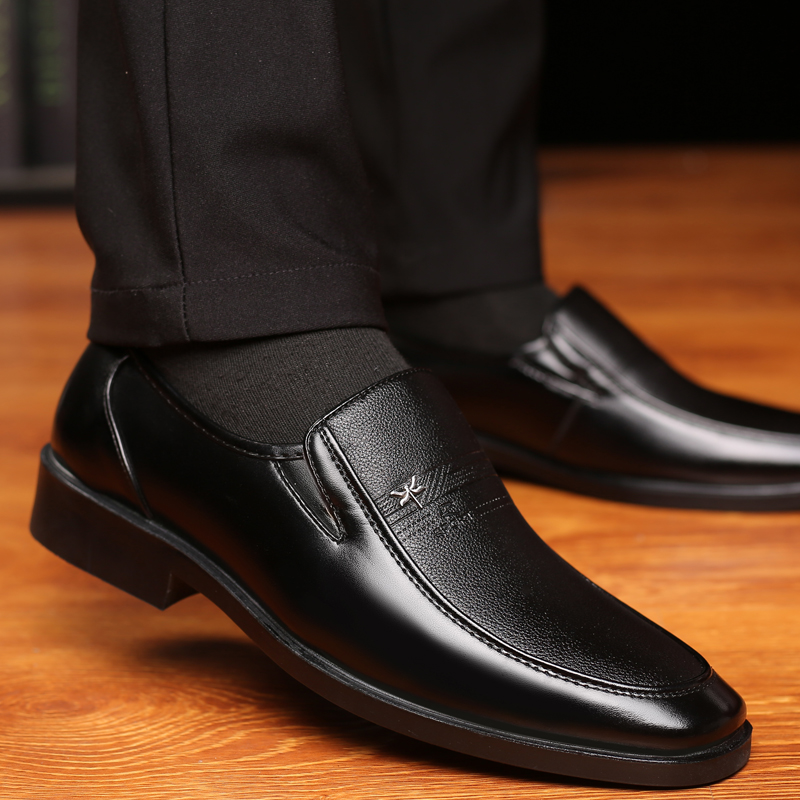 Leather Shoes Men's Business S - Streetwear Brand Luxury review and price