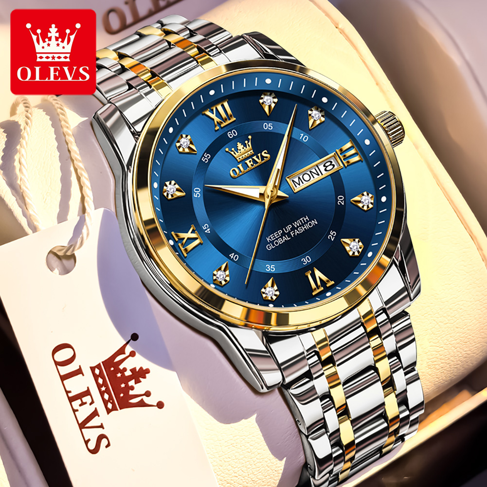 OLEVS Brand Fashion men's watc - Streetwear Brand Luxury review and price