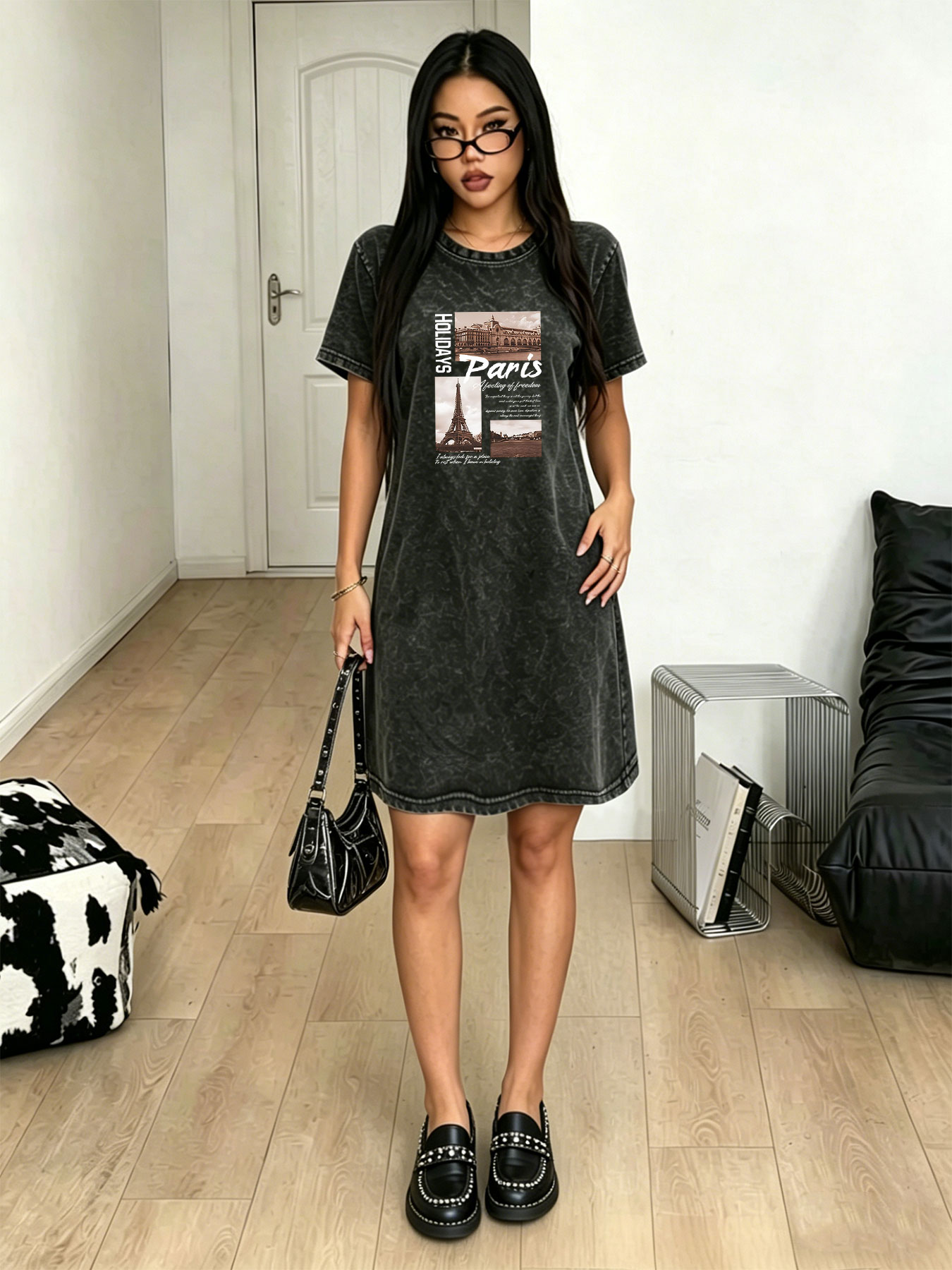 Women's washed vintage T-shirt - Streetwear Brand In Paris review and price