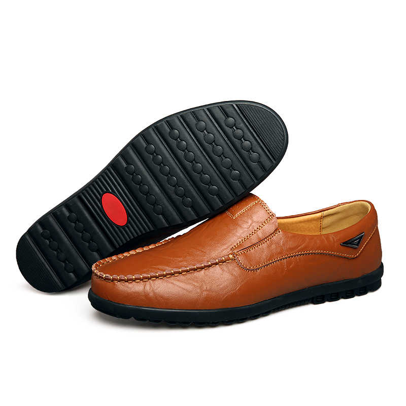 Genuine Leather Men Casual Sho - Streetwear Brand Luxury review and price